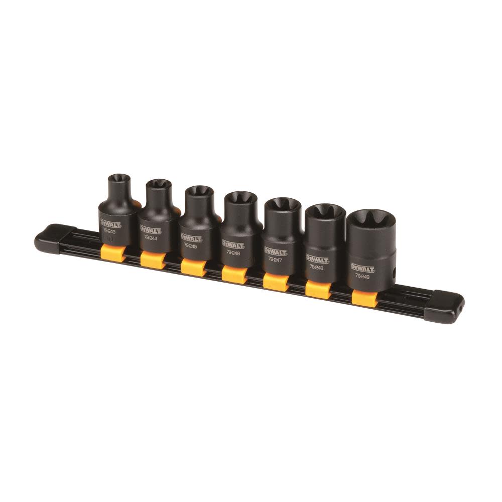 

DEWALT 7 Piece 1/2 in Drive Internal Torx Impact Socket Set