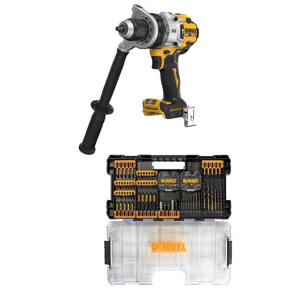 View DEWALT 100-Piece Bit Set & 20V MAX Cordless Hammer Drill Bundle
