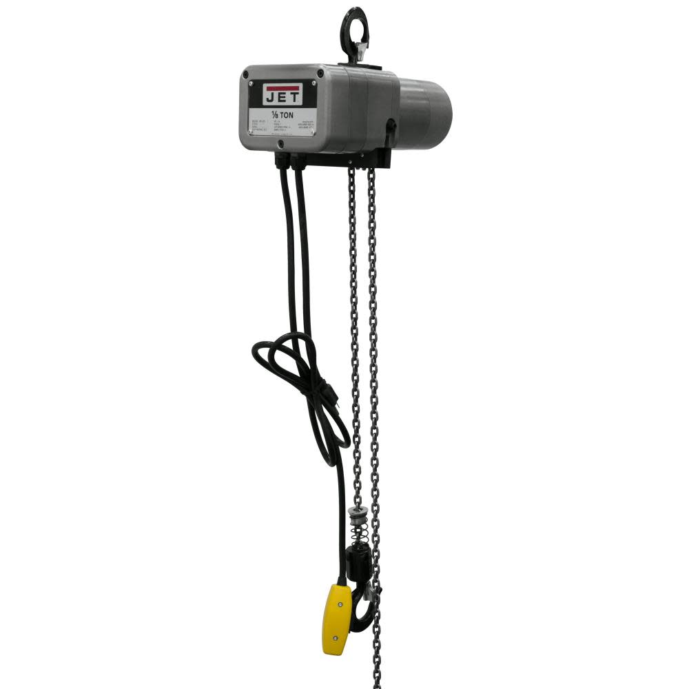 

JET 1/8-Ton Electric Chain Hoist 1-Phase 15' Lift