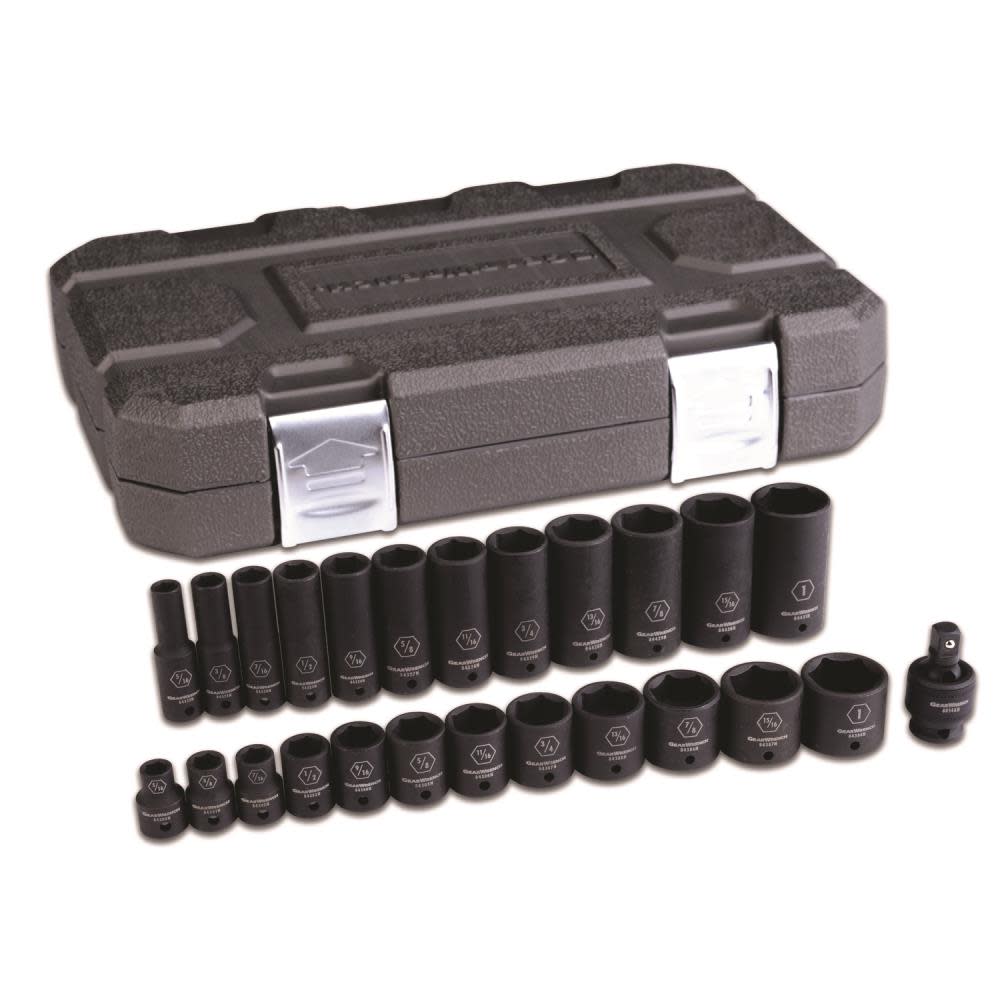 GEARWRENCH 25pc Standard/Deep 3/8In Drive Imperial Socket Set