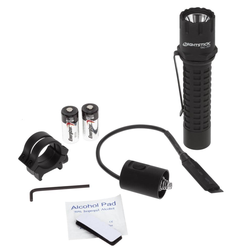 

Nightstick TAC-300B-K01 Polymer Tactical Flashlight with Long Gun Mount Kit