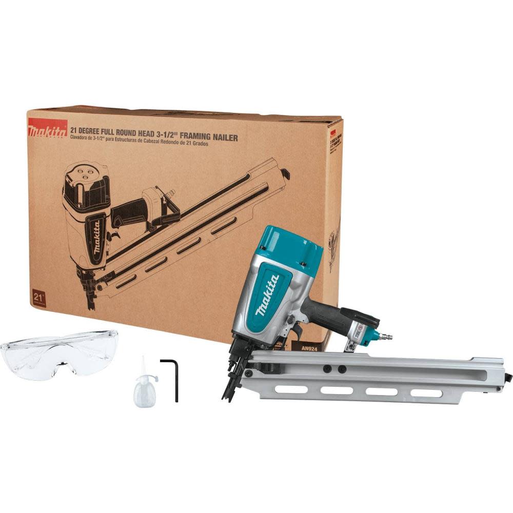 Makita AN924 21º Full Round Head 3-1/2 Framing Nailer Makita AN924 21º Full Round Head 3-1/2 Framing Nailer