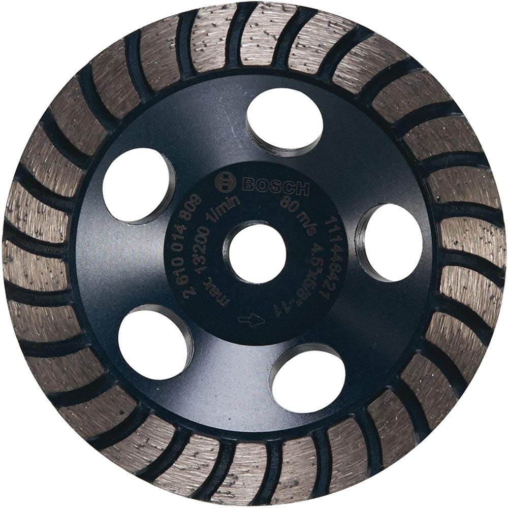 

Bosch 4 1/2" Turbo Row Diamond Cup Wheel