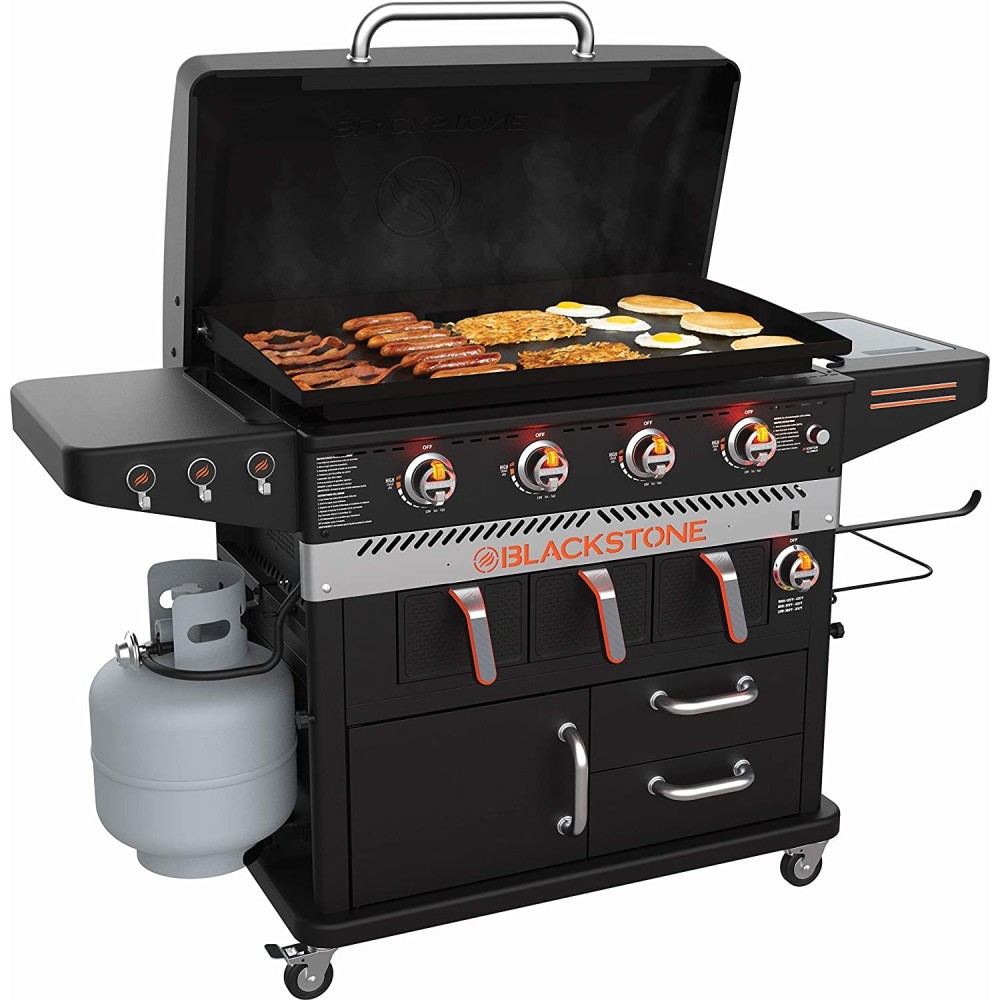 Blackstone Griddle Air Fryer Combo Patio Cabinet 36in Black 4