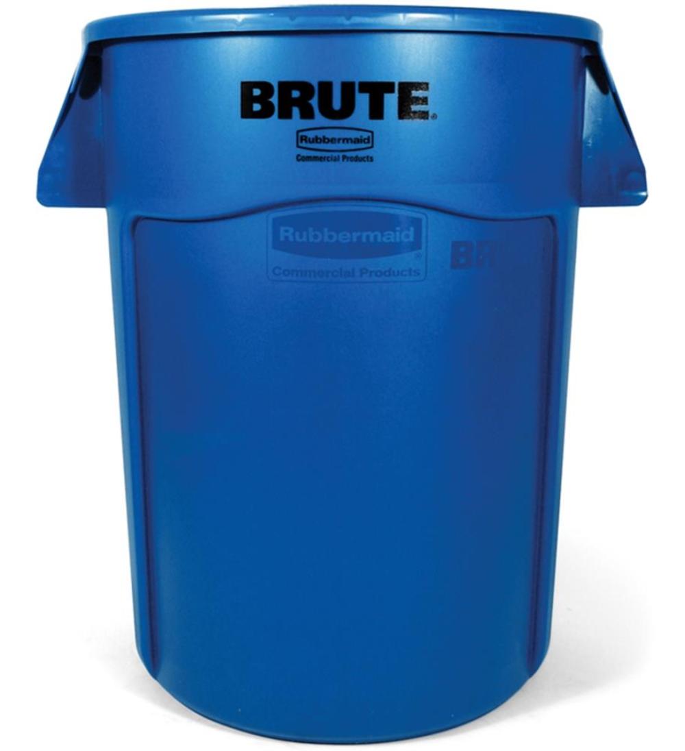 

Rubbermaid 44 Gallon BRUTE Heavy Duty Blue Vented Container