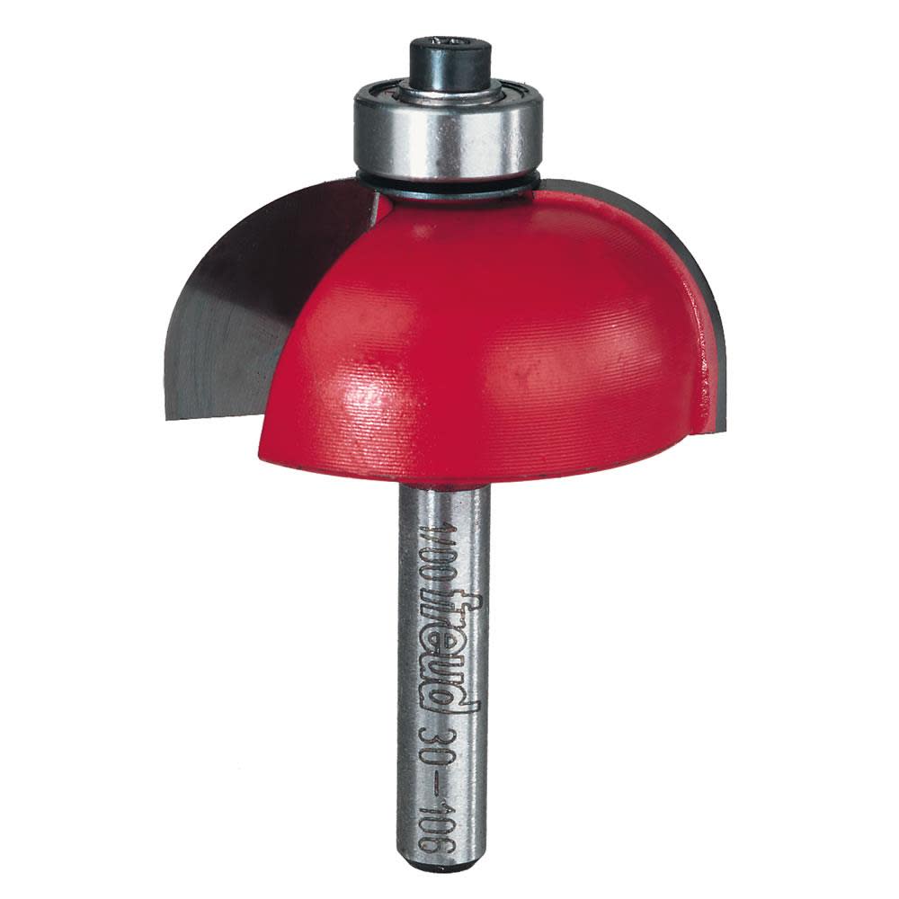 Freud 1/2 In. Radius Cove Bit with 1/4 In. Shank - 30-106 - By Brand  sku 30-106