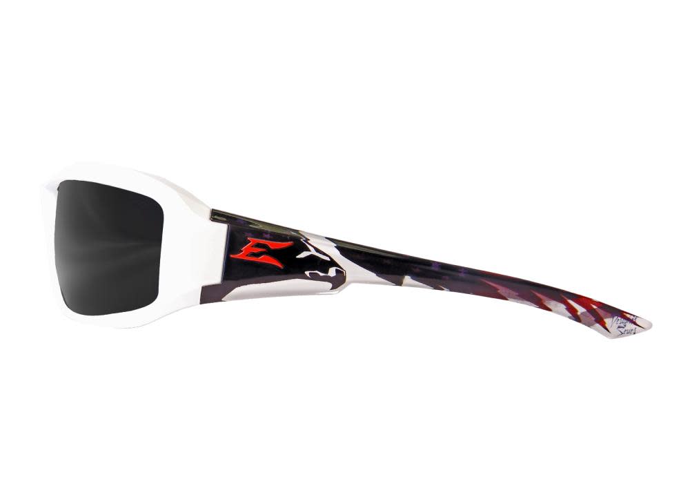 

Edge Patriot 2 Safety Glasses White Frame Smoke Lens