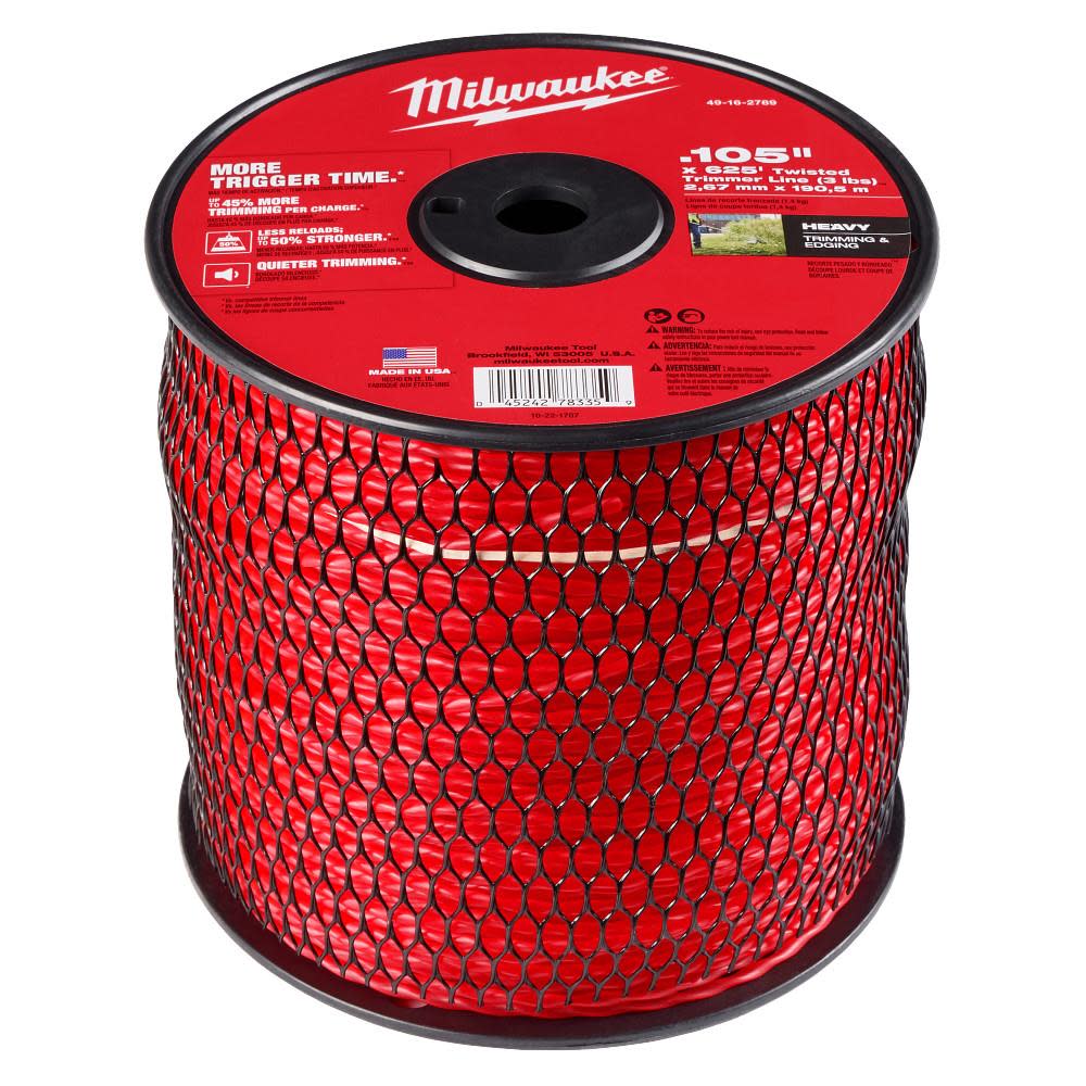 Milwaukee .105 Inch x 625' Trimmer Line