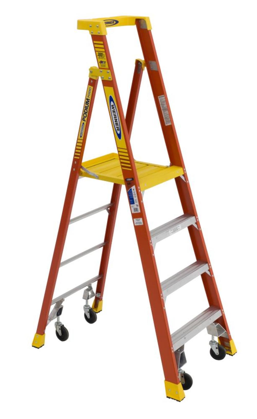 

Werner Podium 4-ft Fiberglass 300-lb Type IA Platform Ladder
