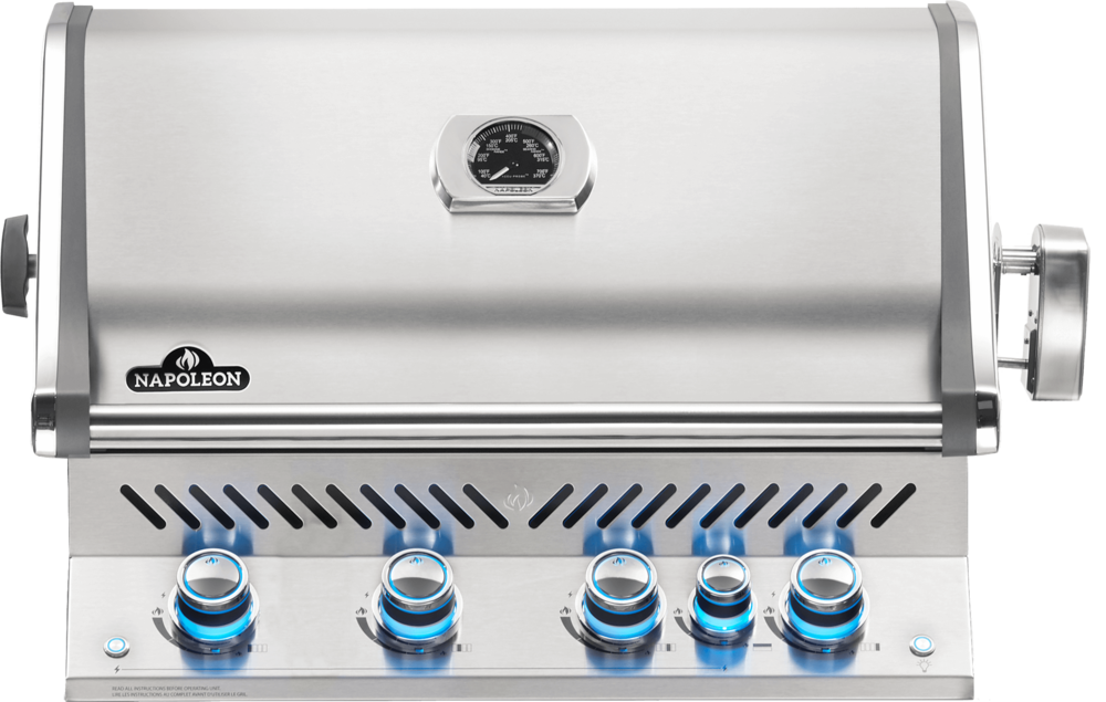 

Napoleon Built-in Prestige PRO 500 Propane Gas Grill Head with Infrared Rear Burner Stainless Steel