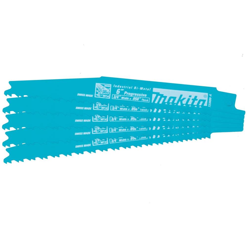

Makita 6 in. All-Purpose Recipro Saw Blade Progressive 5/pk