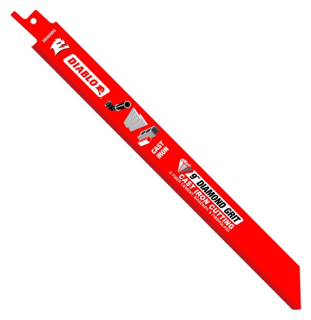 

Diablo Tools 9" Diamond Grit Recip Blade for Cast Iron Fiber Cement Masonry and Fiberglass Single