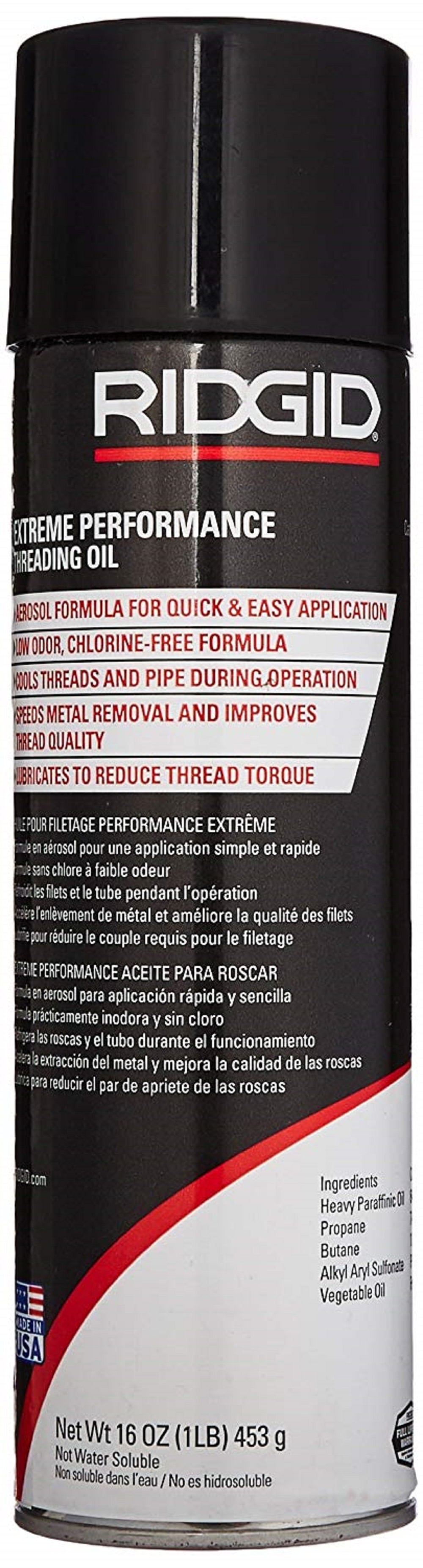 Ridgid Aerosol Thread Cutting Oil 22088 - Acme Tools