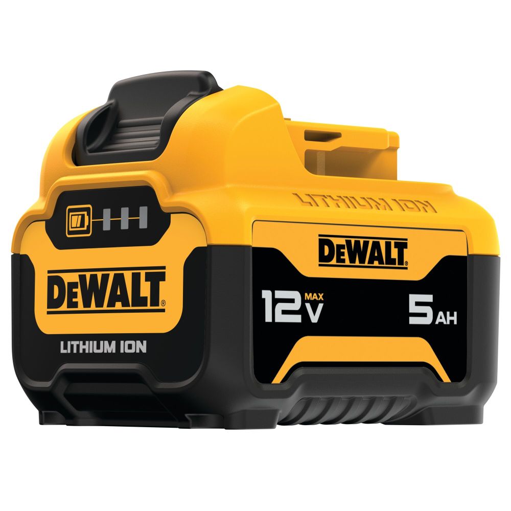 DEWALT 12V MAX 12V 5Ah Lithium Ion Power Tool Battery Pack with Fuel Indicator image number null