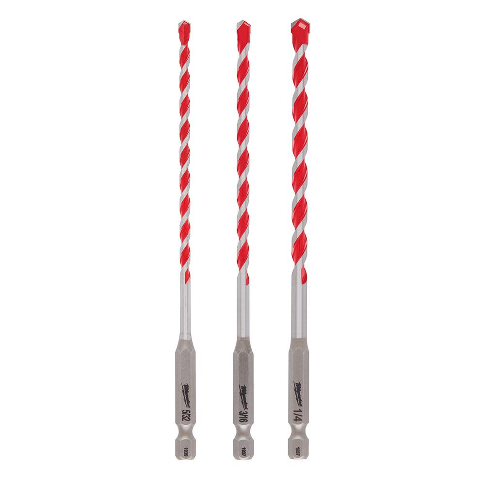 

Milwaukee 3 pc SHOCKWAVE Carbide Hammer Drill Bit Kit