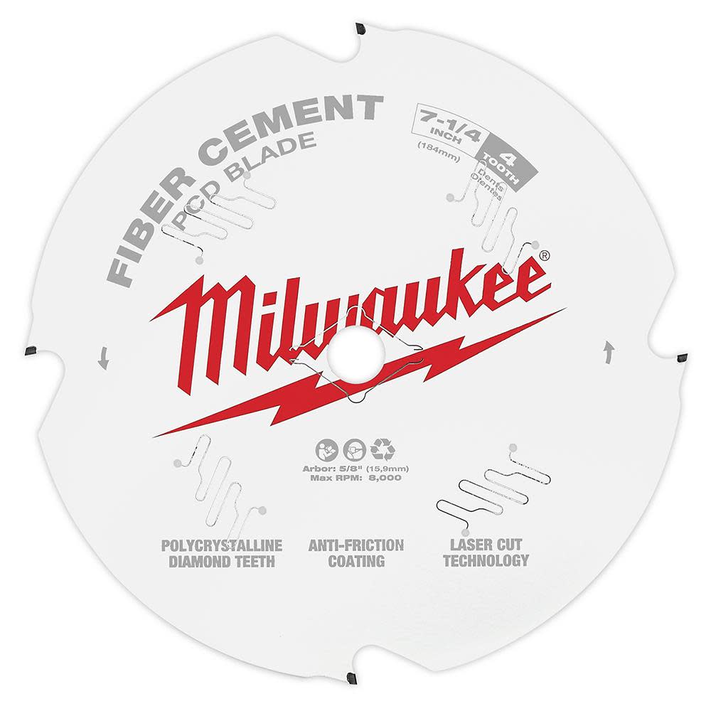 

Milwaukee 7-1/4 in. PCD/Fiber Cement Circular Saw Blade