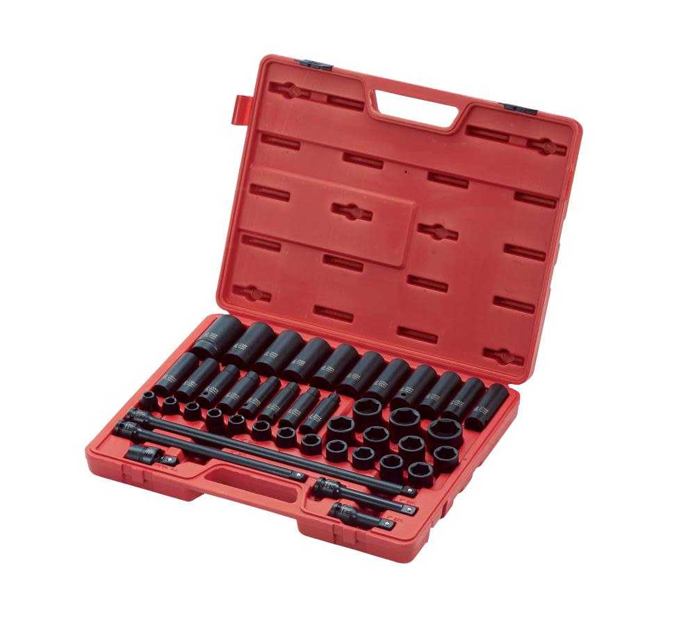 Sunex 43 pc. 1/2 In. Drive Master Metric Impact Socket Set