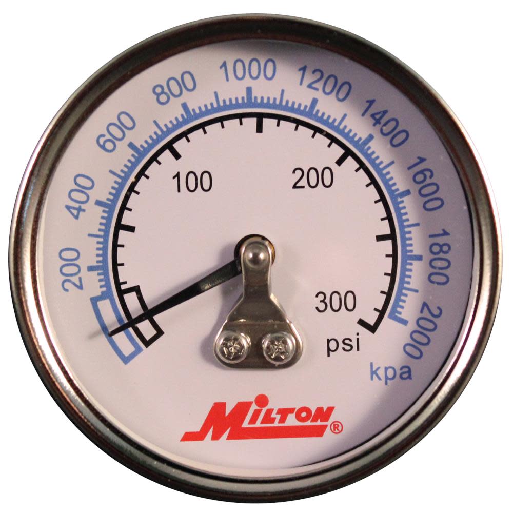 

Milton High Pressure Gauge 1/4 In. NPT