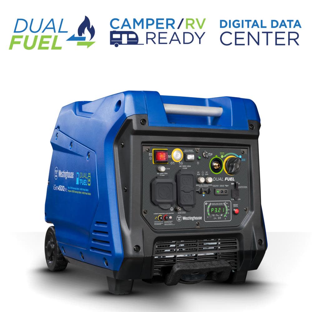 

Westinghouse Outdoor Power Portable Inverter Generator with CO Sensor
