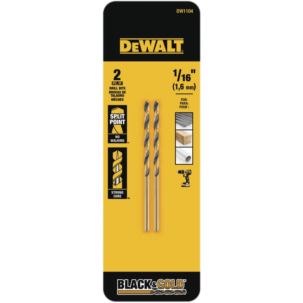 

DEWALT 1/16-in Black Oxide Bit 2PK