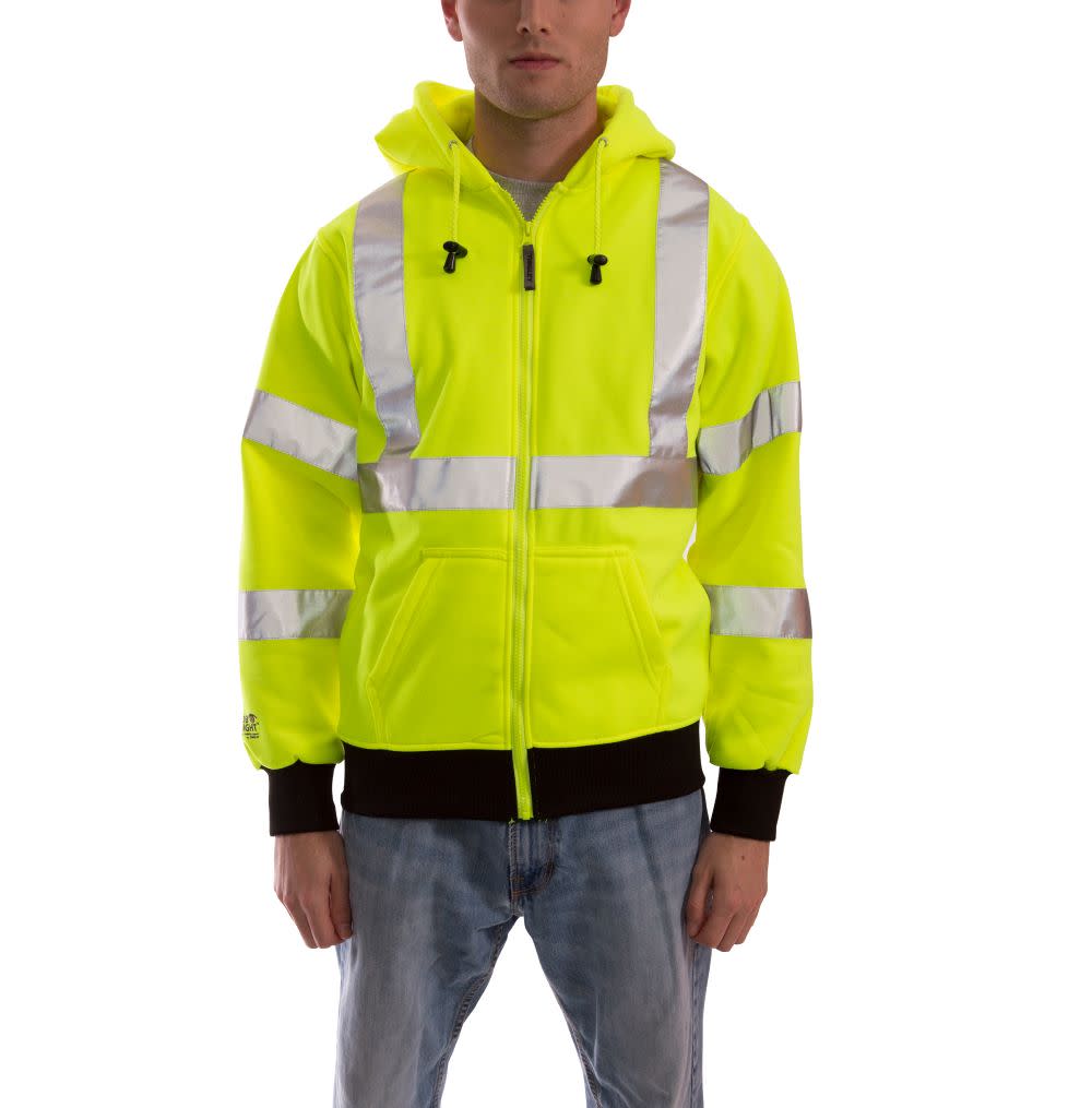 ゆっぴー Tingley Job Sight Zip-Up Hoodie Hi-Vis Small S78122.SM