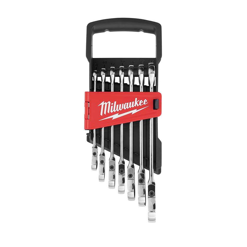 

Milwaukee Combination Wrench Metric Flex Head Ratcheting Set 7pc