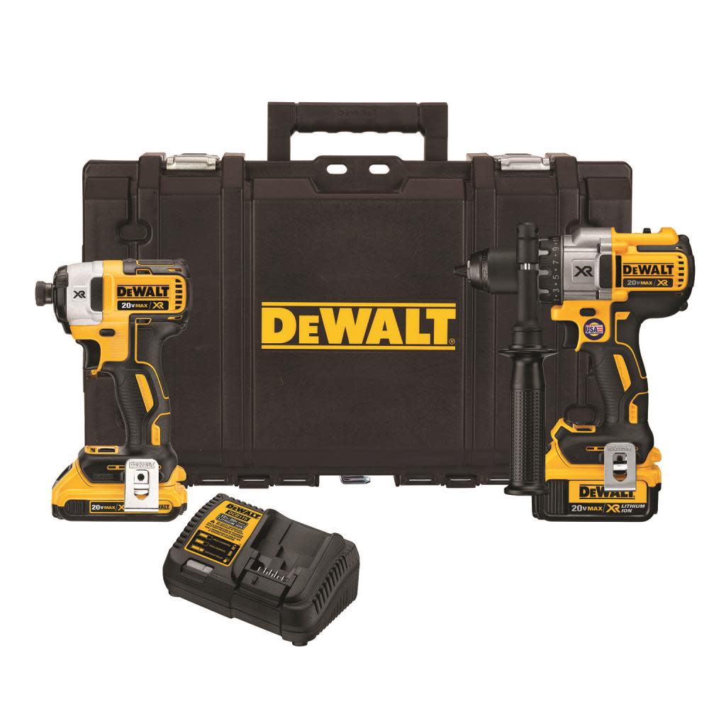 

DEWALT 20V MAX XR 2 Tool Combo Kit with Tough System Case