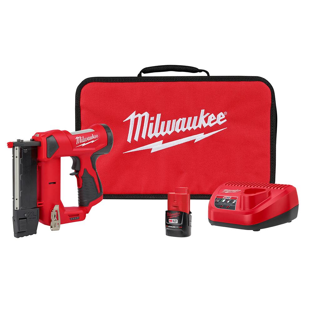 Milwaukee M12 23 Gauge Pin Nailer Kit 2540 21 Acme Tools