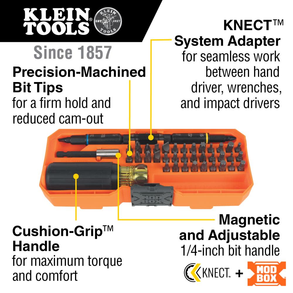 Klein Tools KNECT Impact Driver Set, 46 Pc 32501HD - Acme Tools