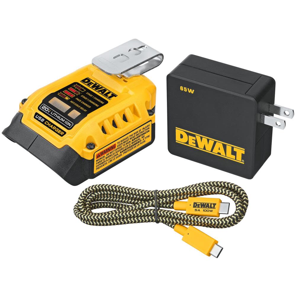 

DEWALT 20V USB-C Charging Kit