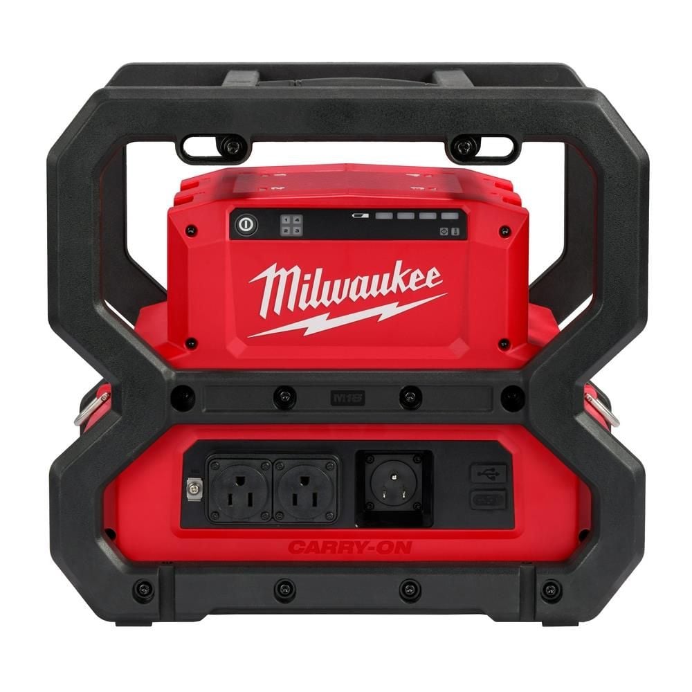 Milwaukee M18 Carry-On 3,600 Watt Lithium-Ion Battery Portable Power Supply (Bare Tool)
