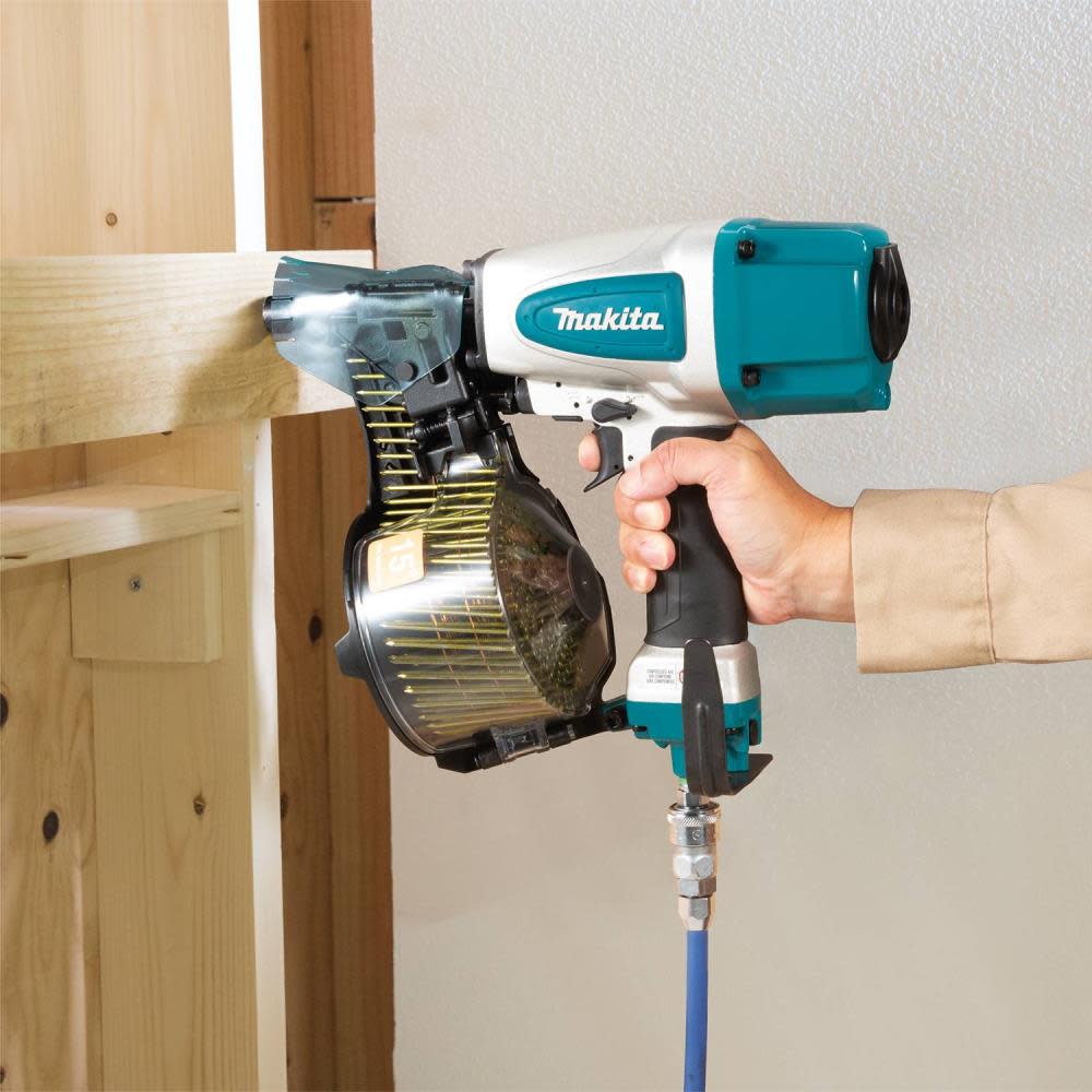 Makita 2 1 2in Pneumatic Roofing Siding Coil Nailer AN613 Acme Tools