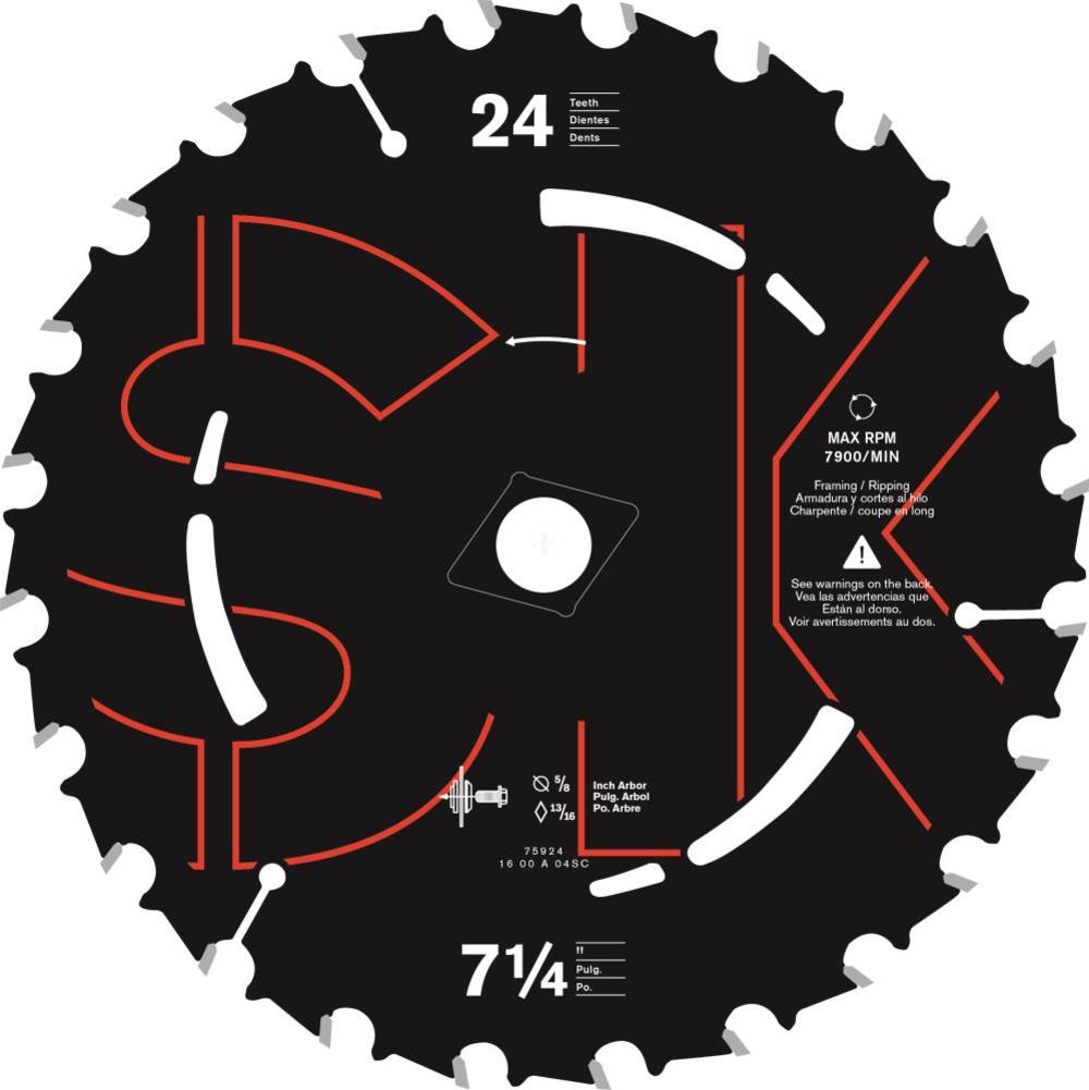 

Skilsaw 7-1/4 In. x 24-Tooth Carbide Tip Saw Blade