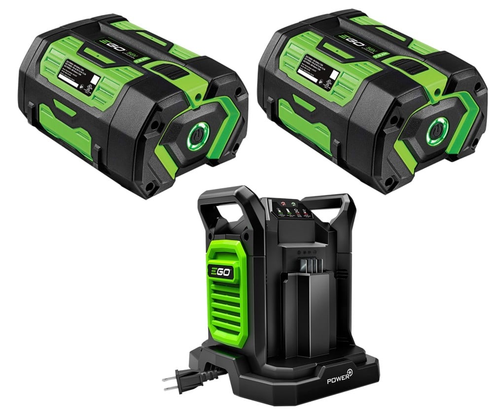 EGO Power+ Two 56V 7.5Ah ARC Lithium Battery and Dual Port Charger Starter Kit