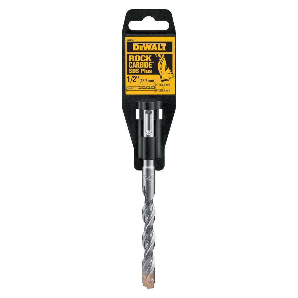 

DEWALT 1/2 In. x 4 In. x 6 In. Rock Carbide SDS+ Hammer Bit