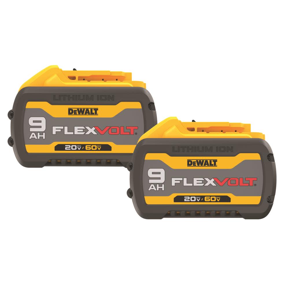 

DEWALT DCB609-2 - 20V/60V MAX FLEXVOLT 9.0AH DUAL PACK