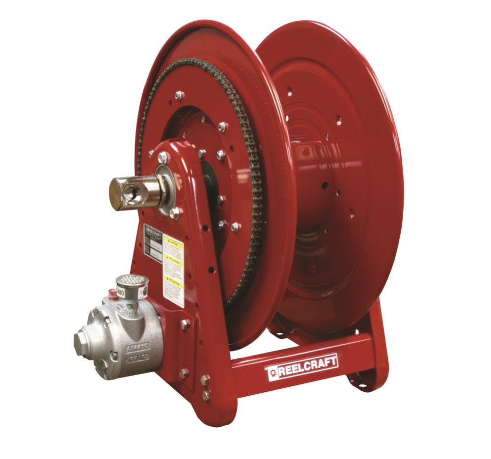 

Reelcraft Air Motor Driven Hose Reel - 3/4 In. x 50 Ft. 1000 PSI Without Hose
