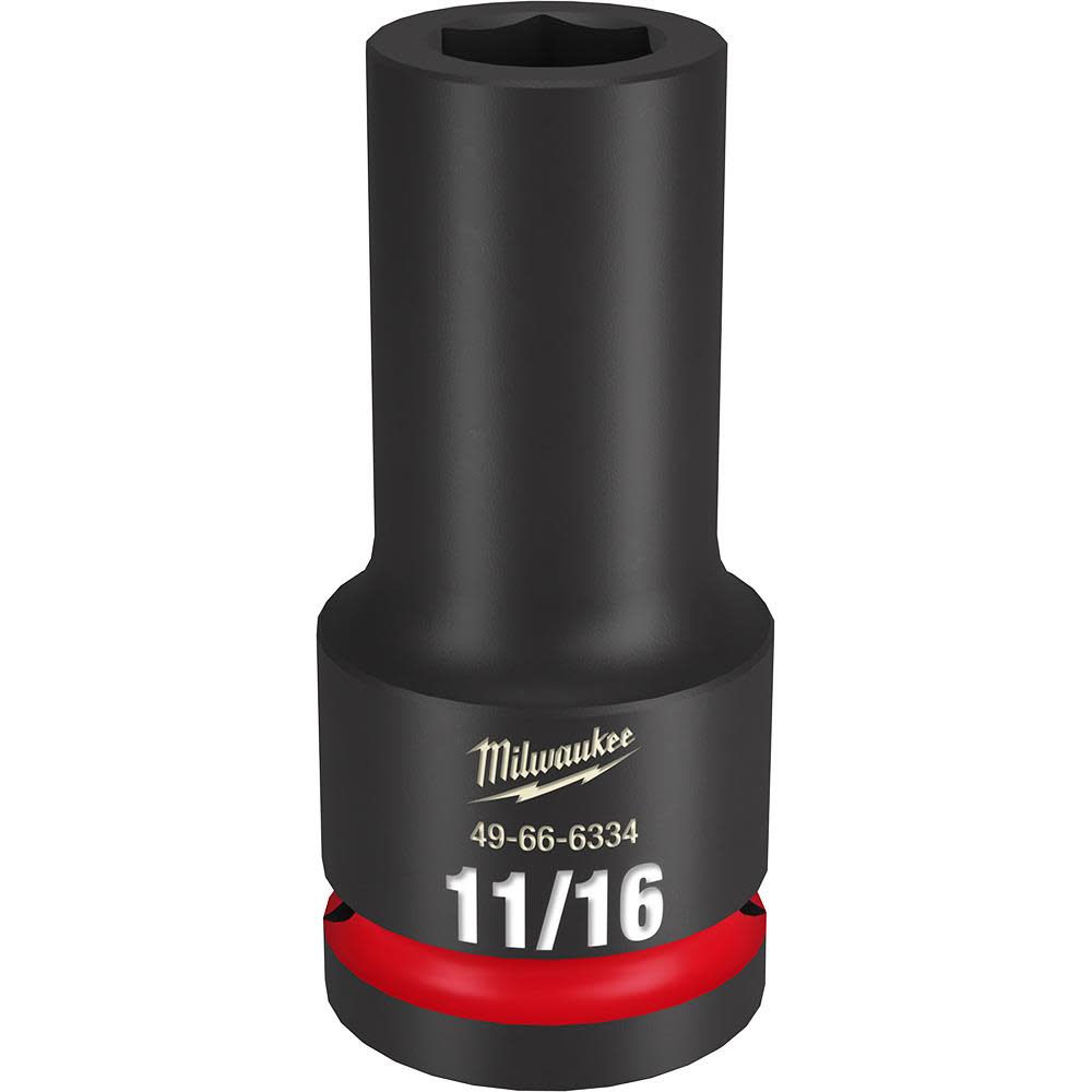 

Milwaukee Impact Socket 3/4" Drive 11/16" Deep 6 Point