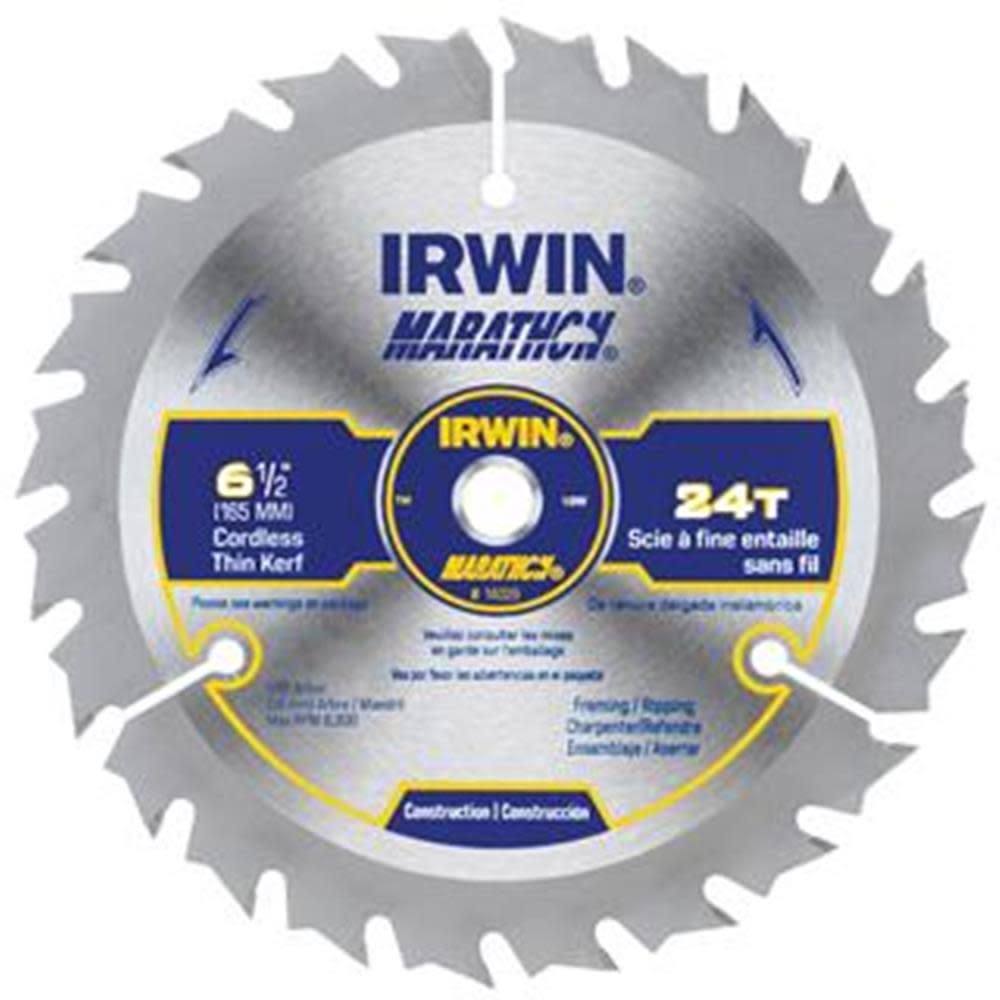 

Irwin 6-1/2 In. 24 TPI MARATHON Circular Saw Blade