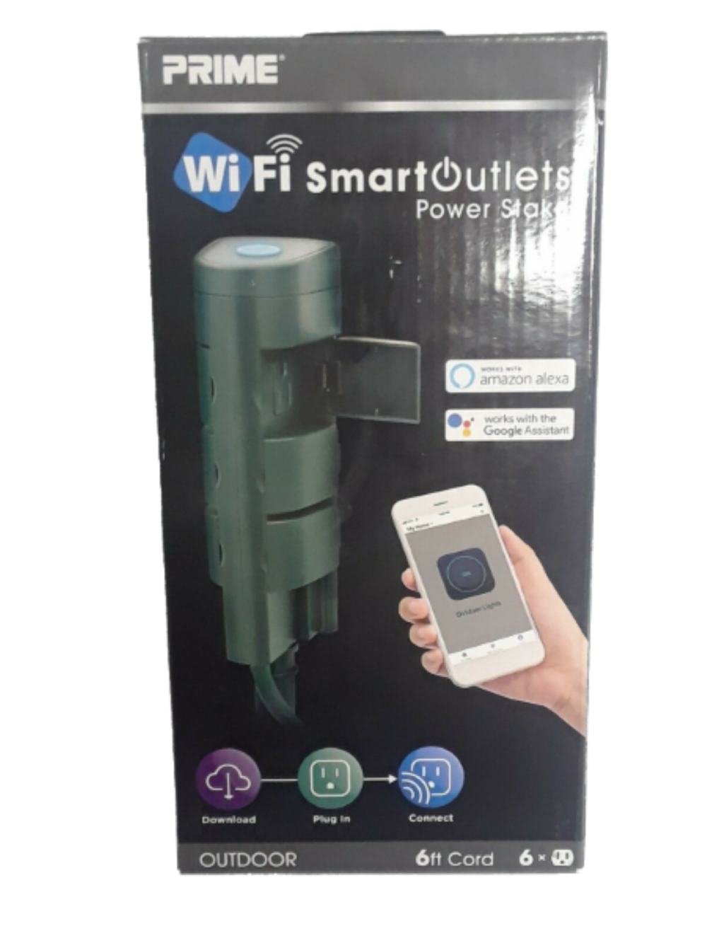 

Prime 6 Outlet Outdoor WiFi Smart Power Stake