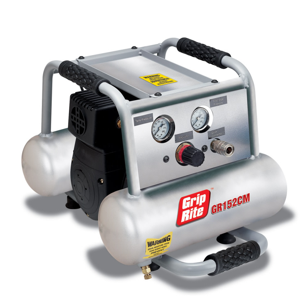 

Grip Rite 2HP 2 Gal Twin Tank Air Compressor