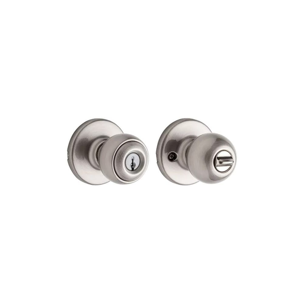 Kwikset Satin Nickel Security Keyed Entry Exterior Polo Kwikset Satin Nickel Security Keyed Entry Exterior Polo