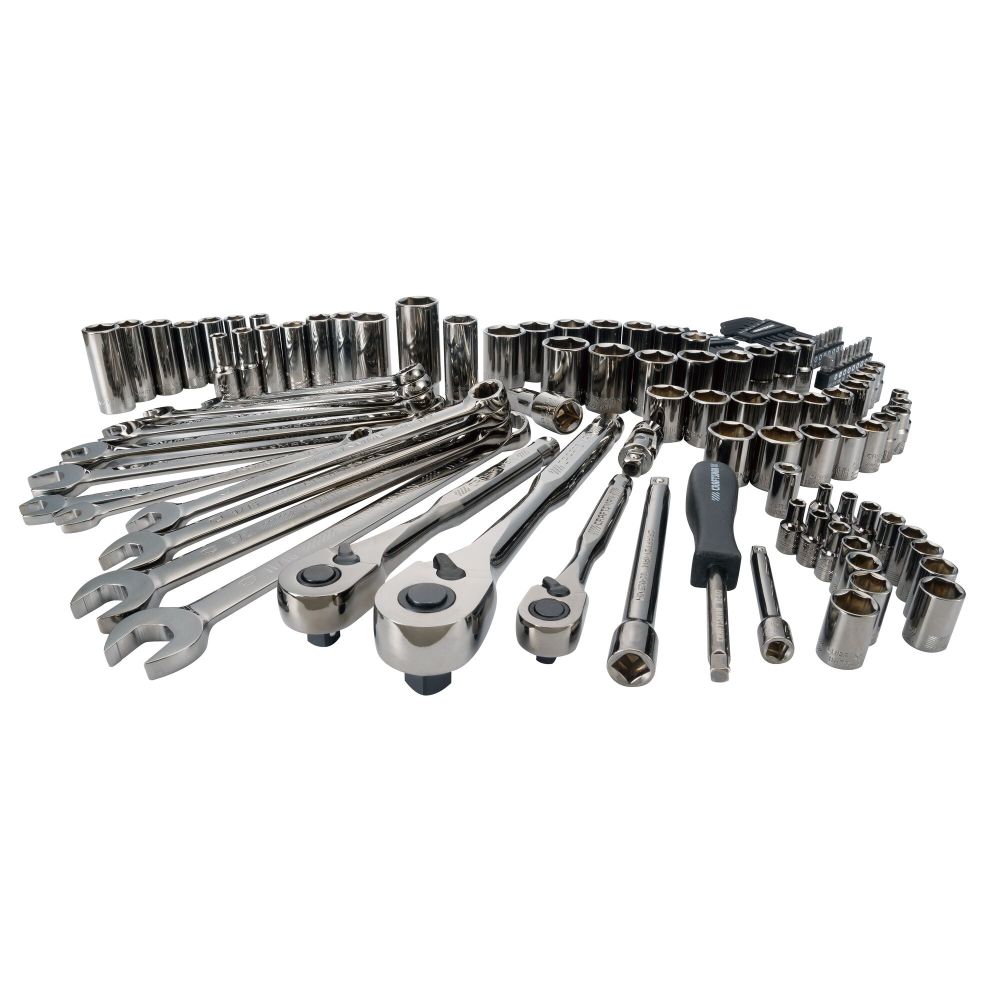 CRAFTSMAN Gunmetal Chrome Mechanics Tool Set, 121pc CMMT12033