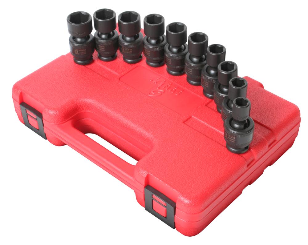 

Sunex 10 pc. 3/8 In. Dr. Metric Universal Impact Socket Set