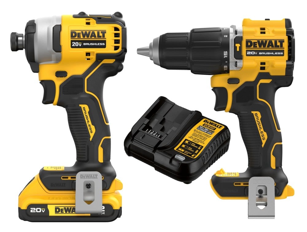 View DEWALT Atomic 20V Max 1/4 Inch Compact Impact Driver Kit & Compact Hammer Drill Driver Bundle