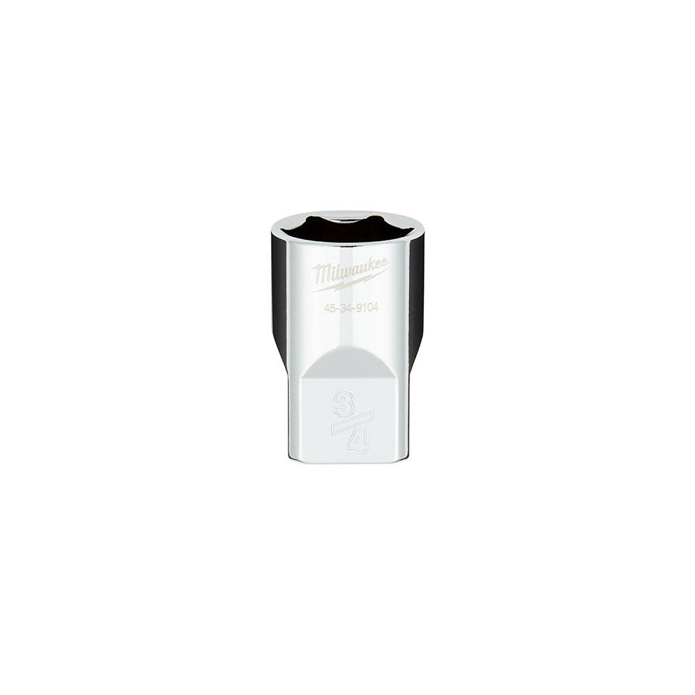 

Milwaukee 1/2 in. Drive 3/4 in. SAE 6-Point Socket with FOUR FLAT Sides