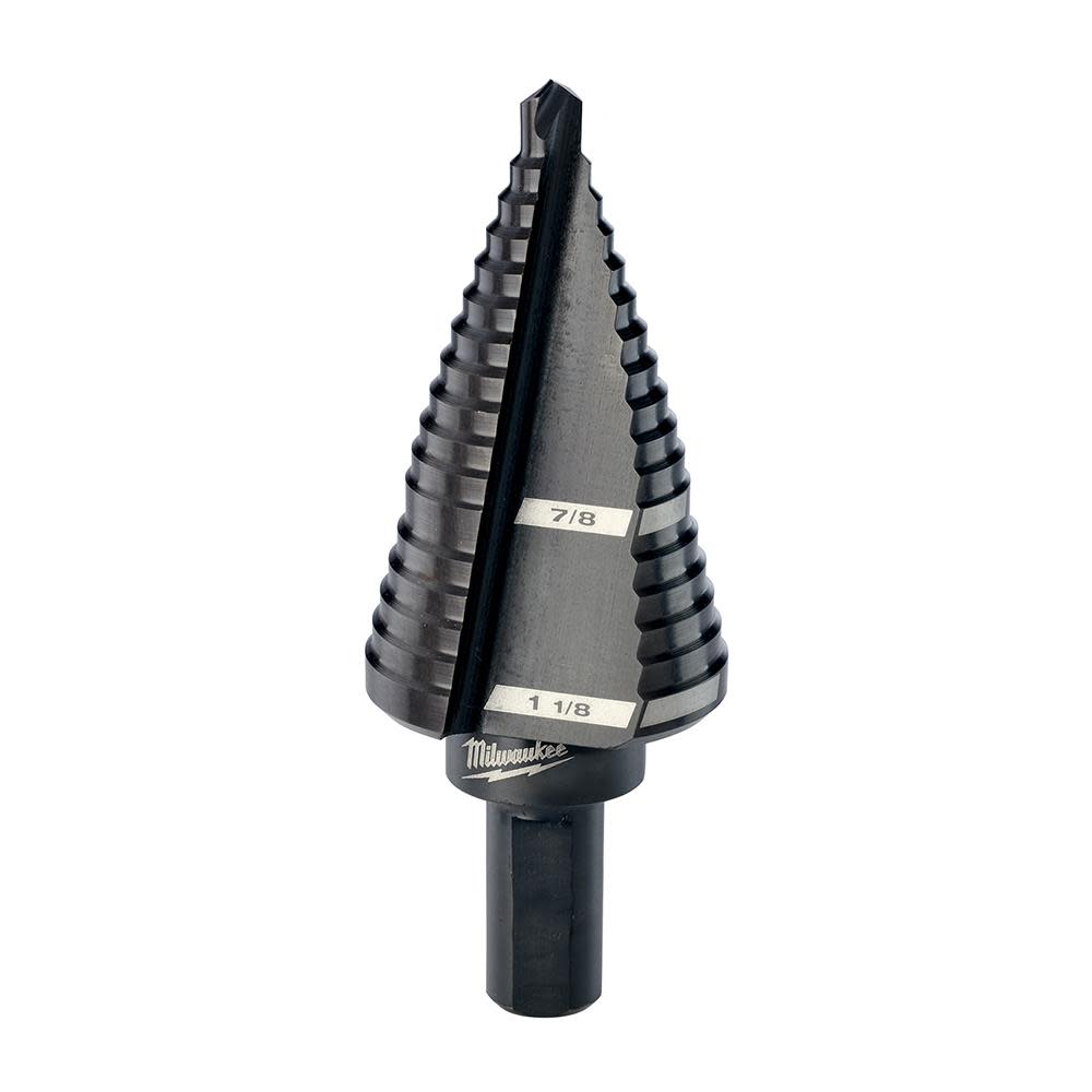 Milwaukee #9 Step Drill Bit 7/8 in. & 1-1/8 in.