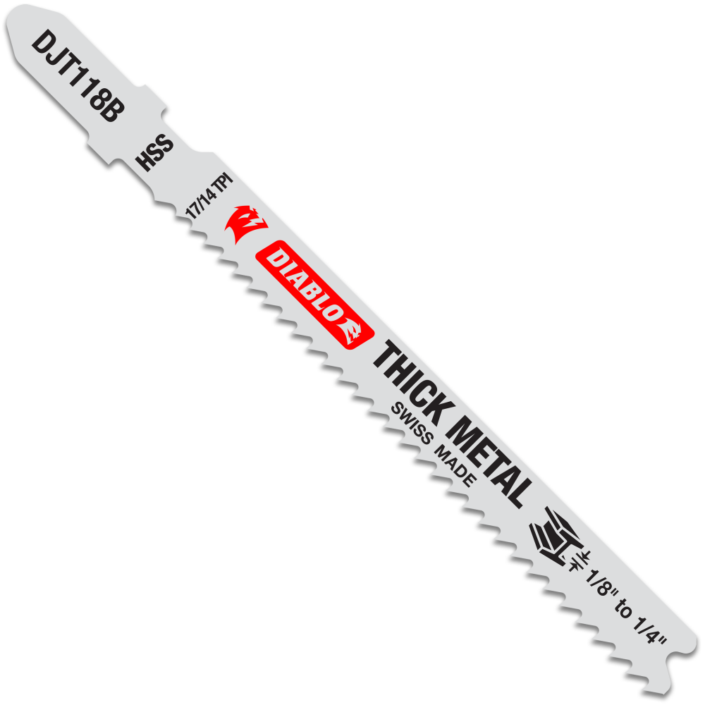 Diablo Tools 3-5/8" High Speed Steel T-Shank Jig Saw Blade Thick Metal
