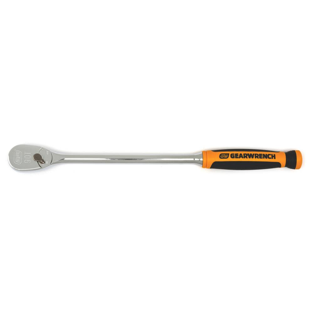 

GEARWRENCH 3/8" Drive 90 Tooth Long Handle Dual Material Teardrop Ratchet 13"