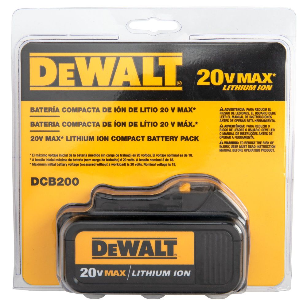 DEWALT DCB200 20V MAX Li Ion Battery Pack 3.0 Ah DCB200 Acme Tools